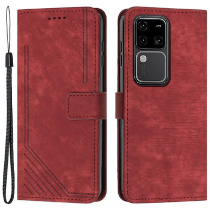 Shockproof Case for vivo S18 5G / S18 Pro 5G / V30 5G / V30 Pro 5G Shell Lines Imprinted Phone Cover