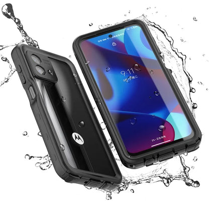 REDPEPPER A Series For Motorola Moto G Stylus 5G (2023) IP68 Underwater Phone Case Clear Waterproof Phone Cover