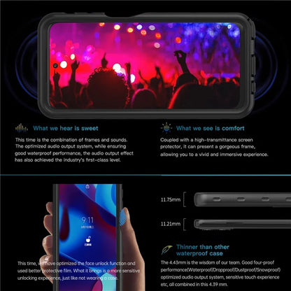 REDPEPPER A Series For Motorola Moto G Stylus 5G (2023) IP68 Underwater Phone Case Clear Waterproof Phone Cover