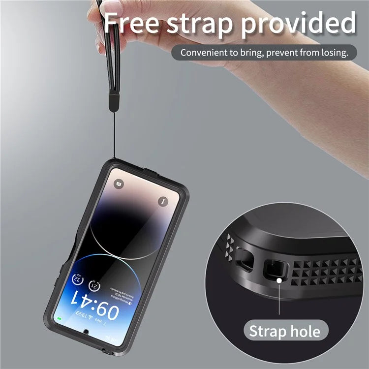 REDPEPPER A Series IP68 Waterproof Case for Xiaomi Redmi Note 13 Pro 5G Screen Protector Underwater Phone Shell