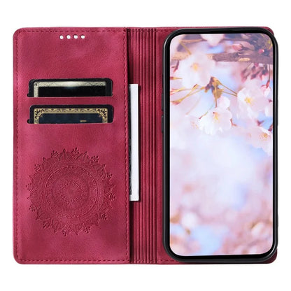 For Xiaomi 14 Ultra Case PU Leather Mandala Flower Magnetic Closure Phone Cover