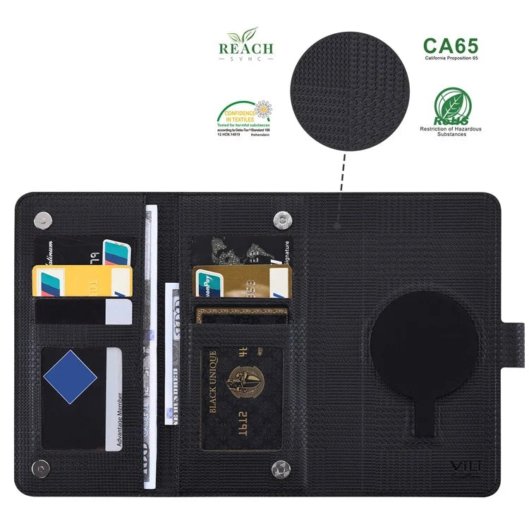 VILI GHA Series For Samsung Galaxy S23 FE Case RFID Blocking Wallet Phone Cover Compatible with MagSafe