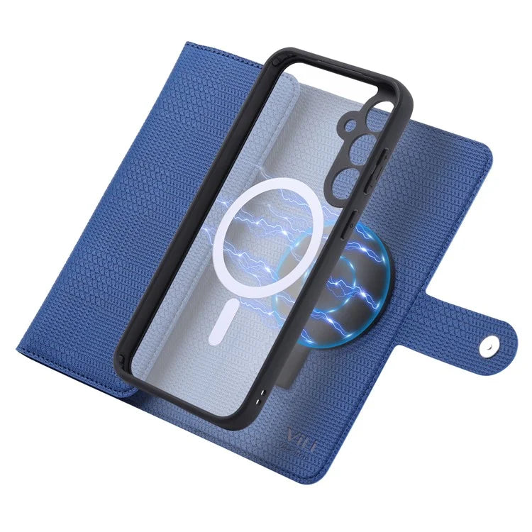 VILI GHA Series For Samsung Galaxy S23 FE Case RFID Blocking Wallet Phone Cover Compatible with MagSafe