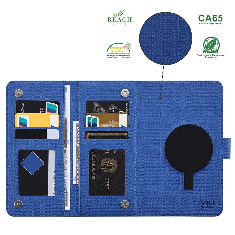 VILI GHA Series For Samsung Galaxy S23 FE Case RFID Blocking Wallet Phone Cover Compatible with MagSafe