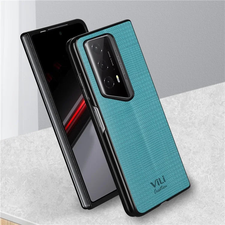 VILI TH Series for Honor Magic V2 RSR Porsche Design Cover PU Leather Coated PC+TPU Anti-fall Back Case