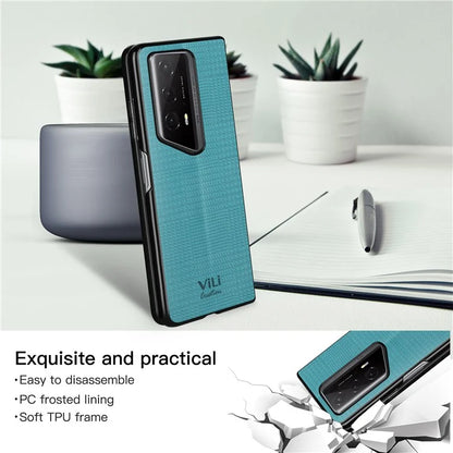 VILI TH Series for Honor Magic V2 RSR Porsche Design Cover PU Leather Coated PC+TPU Anti-fall Back Case