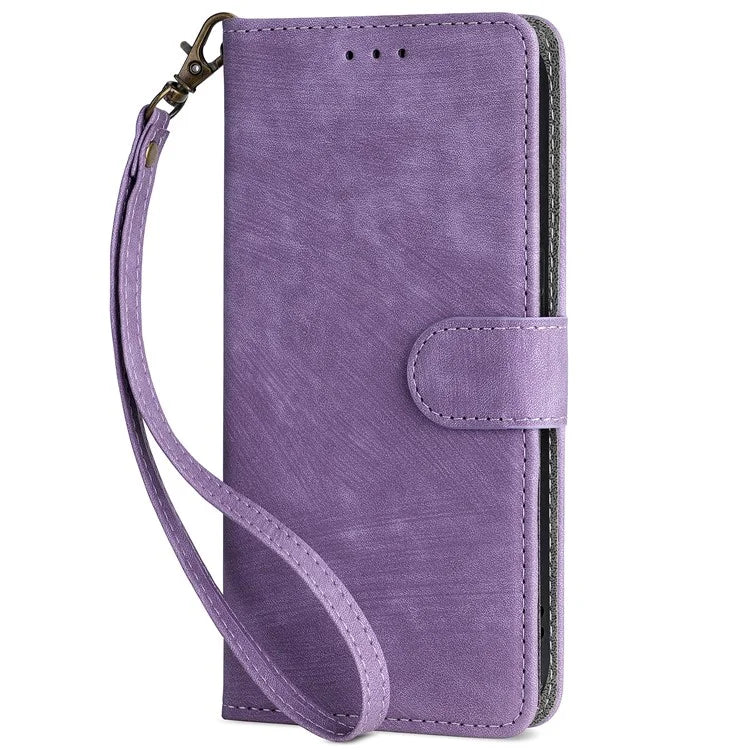 For Realme 12 / 12x 5G Case with Hand Strap RFID Blocking Wallet Leather Cover
