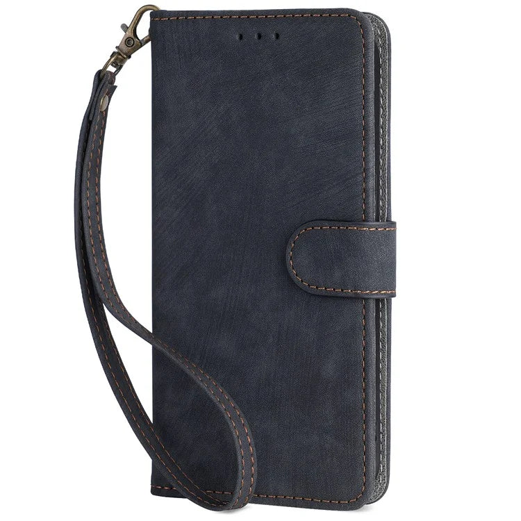 For Realme 12 / 12x 5G Case with Hand Strap RFID Blocking Wallet Leather Cover