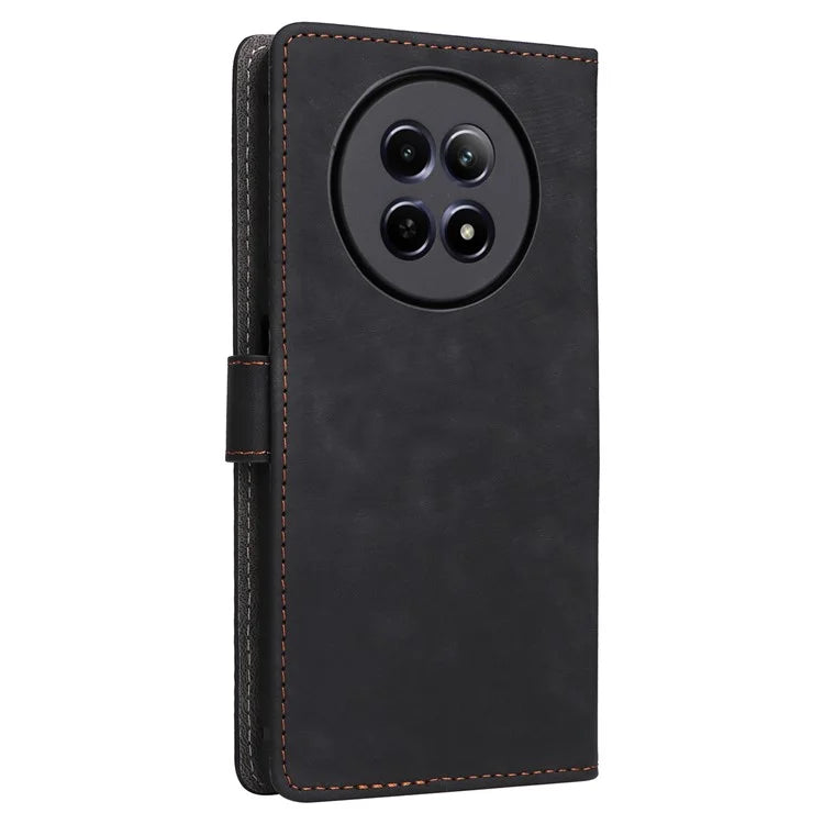 For Realme 12 / 12x 5G Case with Hand Strap RFID Blocking Wallet Leather Cover