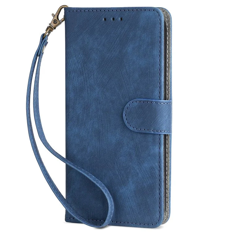 For Realme 12 / 12x 5G Case with Hand Strap RFID Blocking Wallet Leather Cover