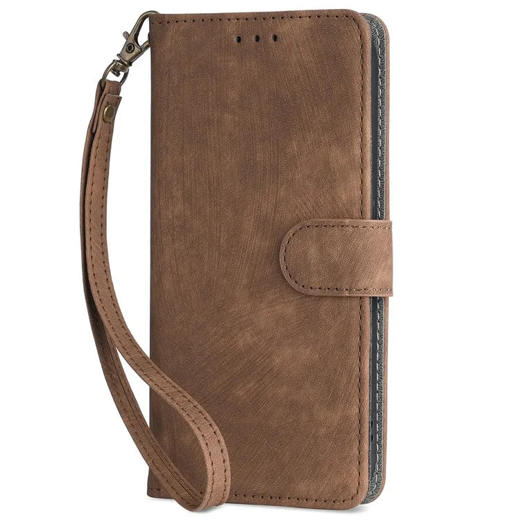 For Realme 12 / 12x 5G Case with Hand Strap RFID Blocking Wallet Leather Cover