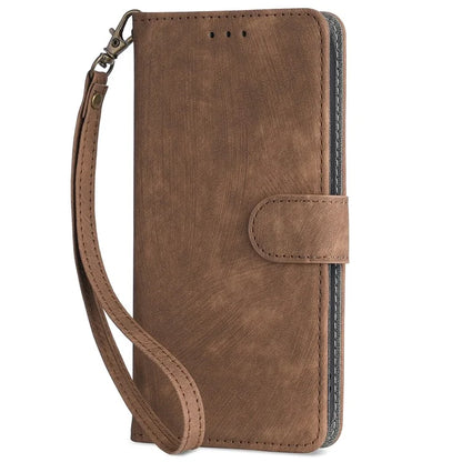 For Realme 12 / 12x 5G Case with Hand Strap RFID Blocking Wallet Leather Cover