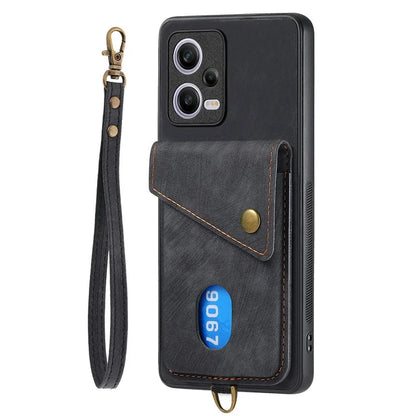 D1 For Xiaomi Redmi Note 12 Pro 5G / 12 Pro Speed 5G / Poco X5 Pro 5G Case Kickstand Leather+TPU Phone Cover