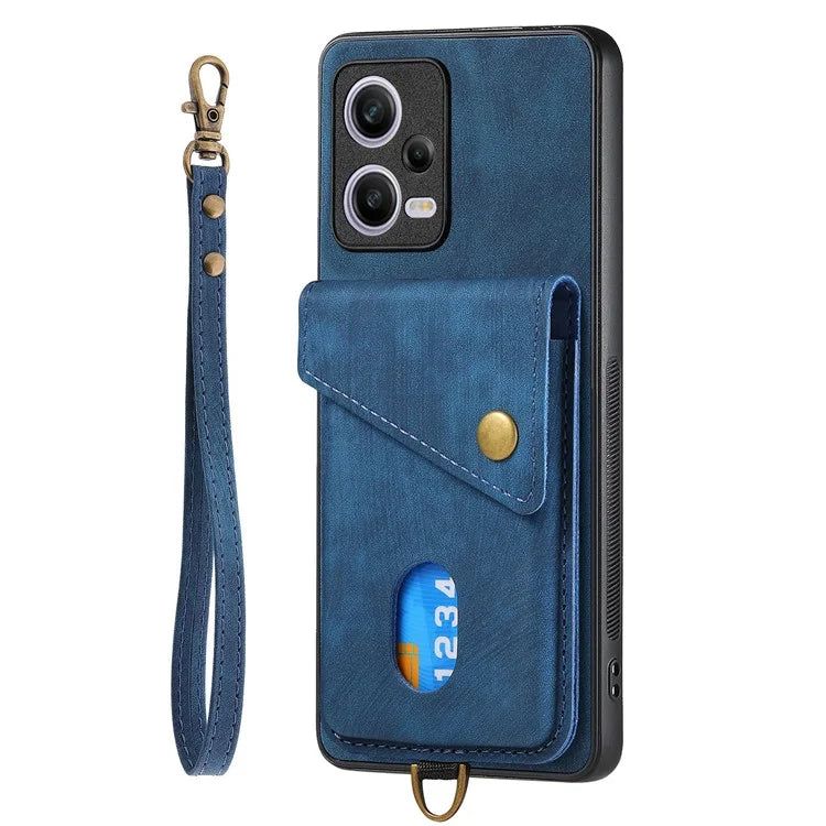 D1 For Xiaomi Redmi Note 12 Pro 5G / 12 Pro Speed 5G / Poco X5 Pro 5G Case Kickstand Leather+TPU Phone Cover