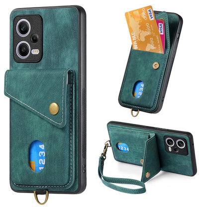 D1 For Xiaomi Redmi Note 12 Pro 5G / 12 Pro Speed 5G / Poco X5 Pro 5G Case Kickstand Leather+TPU Phone Cover