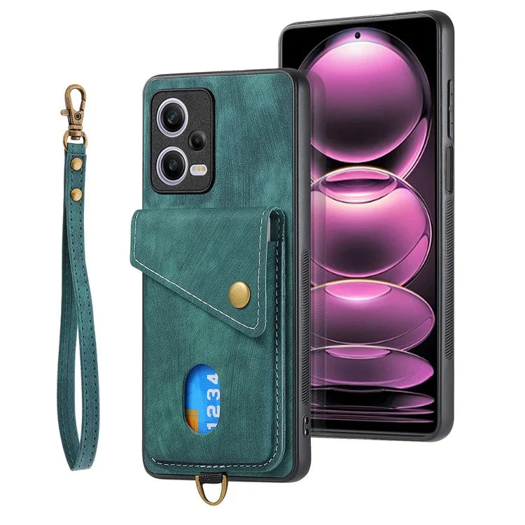 D1 For Xiaomi Redmi Note 12 Pro 5G / 12 Pro Speed 5G / Poco X5 Pro 5G Case Kickstand Leather+TPU Phone Cover