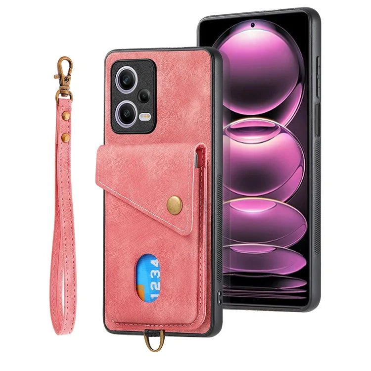 D1 For Xiaomi Redmi Note 12 Pro 5G / 12 Pro Speed 5G / Poco X5 Pro 5G Case Kickstand Leather+TPU Phone Cover
