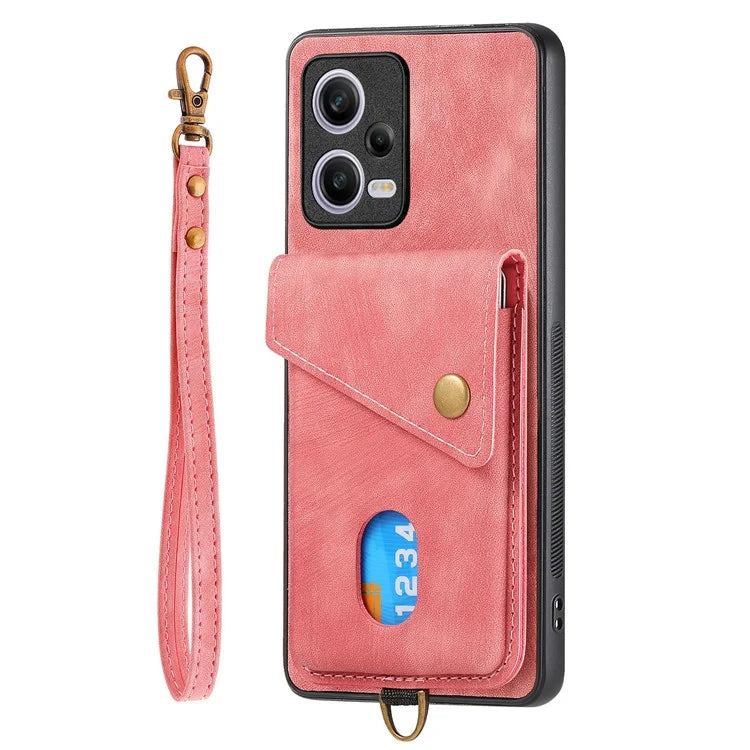 D1 For Xiaomi Redmi Note 12 Pro 5G / 12 Pro Speed 5G / Poco X5 Pro 5G Case Kickstand Leather+TPU Phone Cover