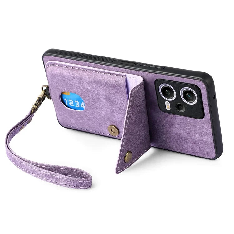 D1 For Xiaomi Redmi Note 12 Pro 5G / 12 Pro Speed 5G / Poco X5 Pro 5G Case Kickstand Leather+TPU Phone Cover