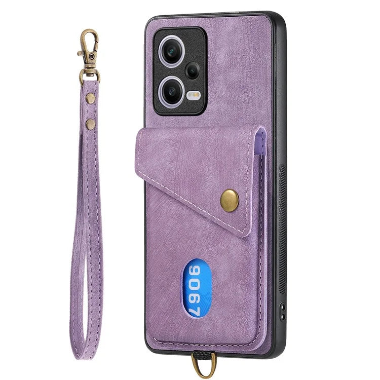D1 For Xiaomi Redmi Note 12 Pro 5G / 12 Pro Speed 5G / Poco X5 Pro 5G Case Kickstand Leather+TPU Phone Cover