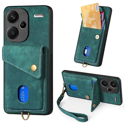 D1 For Xiaomi Redmi Note 13 Pro+ 5G Case Kickstand PU+TPU Phone Cover