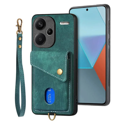 D1 For Xiaomi Redmi Note 13 Pro+ 5G Case Kickstand PU+TPU Phone Cover