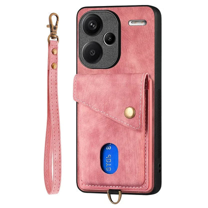 D1 For Xiaomi Redmi Note 13 Pro+ 5G Case Kickstand PU+TPU Phone Cover