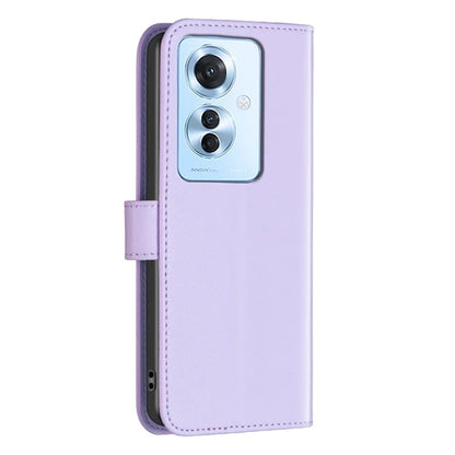 BINFEN COLOR BF17 For Oppo Reno11 F 5G Case Magnetic Closure Folio Stand Phone Cover