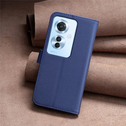 BINFEN COLOR BF17 For Oppo Reno11 F 5G Case Magnetic Closure Folio Stand Phone Cover