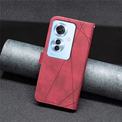BINFEN COLOR BF05 For Oppo Reno11 F 5G Leather Case Flip Stand Wallet Phone Cover