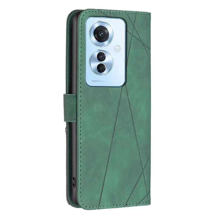 BINFEN COLOR BF05 For Oppo Reno11 F 5G Leather Case Flip Stand Wallet Phone Cover