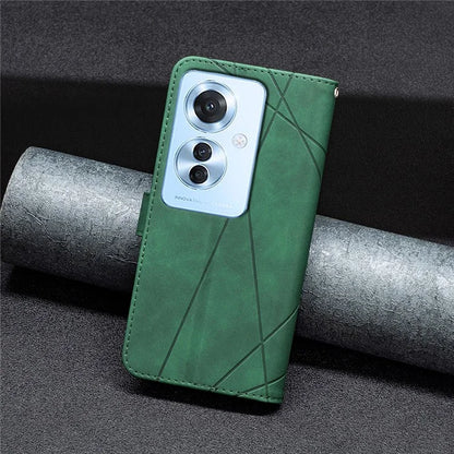 BINFEN COLOR BF05 For Oppo Reno11 F 5G Leather Case Flip Stand Wallet Phone Cover