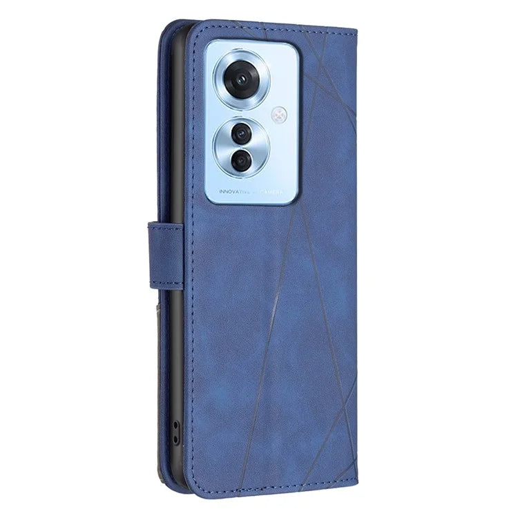 BINFEN COLOR BF05 For Oppo Reno11 F 5G Leather Case Flip Stand Wallet Phone Cover