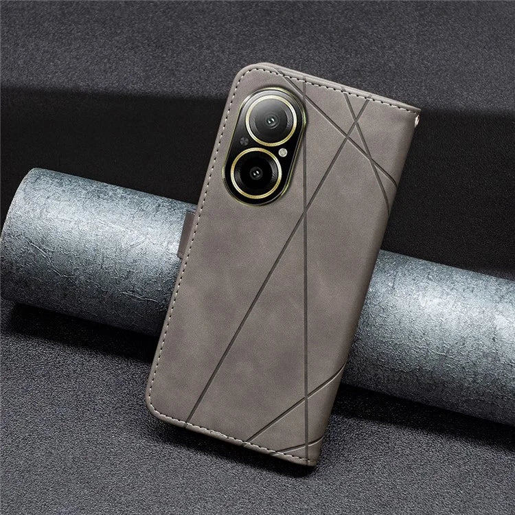 BINFEN COLOR BF05 For Realme C67 4G Leather Case Card Holder Wallet Phone Cover