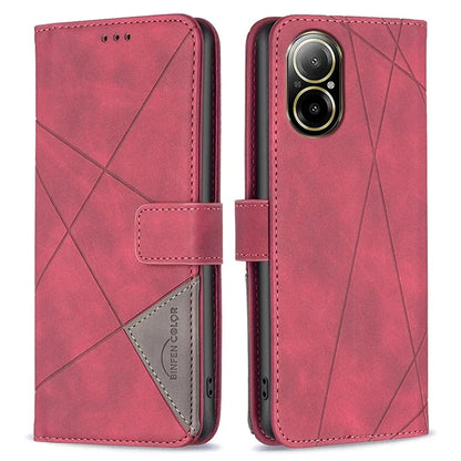 BINFEN COLOR BF05 For Realme C67 4G Leather Case Card Holder Wallet Phone Cover