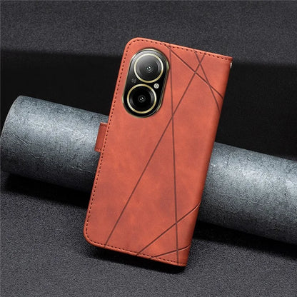 BINFEN COLOR BF05 For Realme C67 4G Leather Case Card Holder Wallet Phone Cover