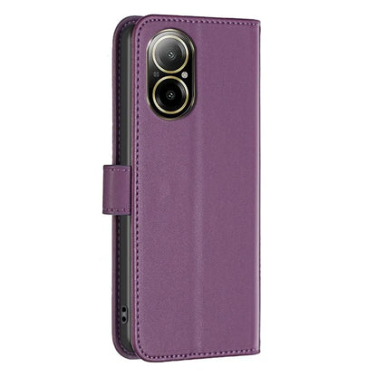 BINFEN COLOR BF17 For Realme C67 4G Case Wallet Leather Folio Phone Cover with Magnetic Closure