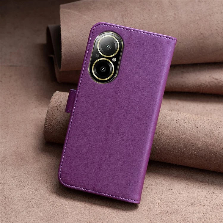 BINFEN COLOR BF17 For Realme C67 4G Case Wallet Leather Folio Phone Cover with Magnetic Closure