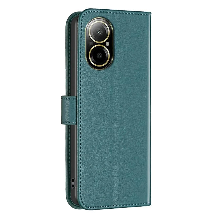 BINFEN COLOR BF17 For Realme C67 4G Case Wallet Leather Folio Phone Cover with Magnetic Closure