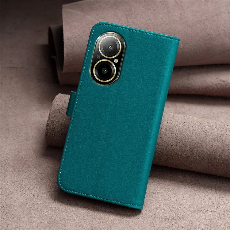 BINFEN COLOR BF17 For Realme C67 4G Case Wallet Leather Folio Phone Cover with Magnetic Closure