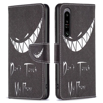 For Sony Xperia 1 VI Cell Phone Cases Leather Pattern Printing Flip Stand Cover