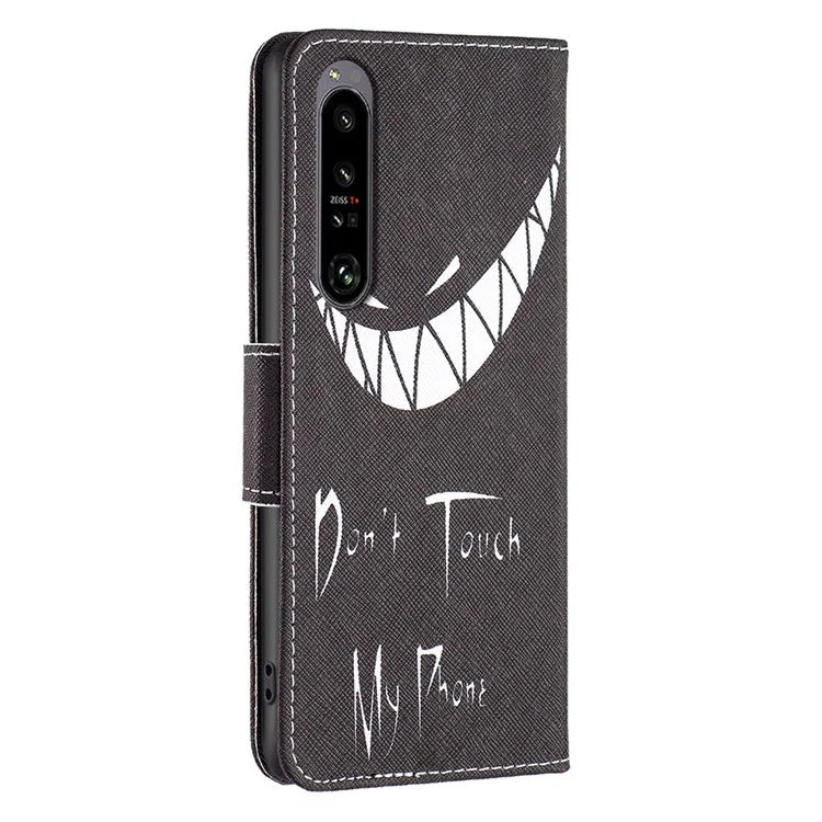 For Sony Xperia 1 VI Cell Phone Cases Leather Pattern Printing Flip Stand Cover