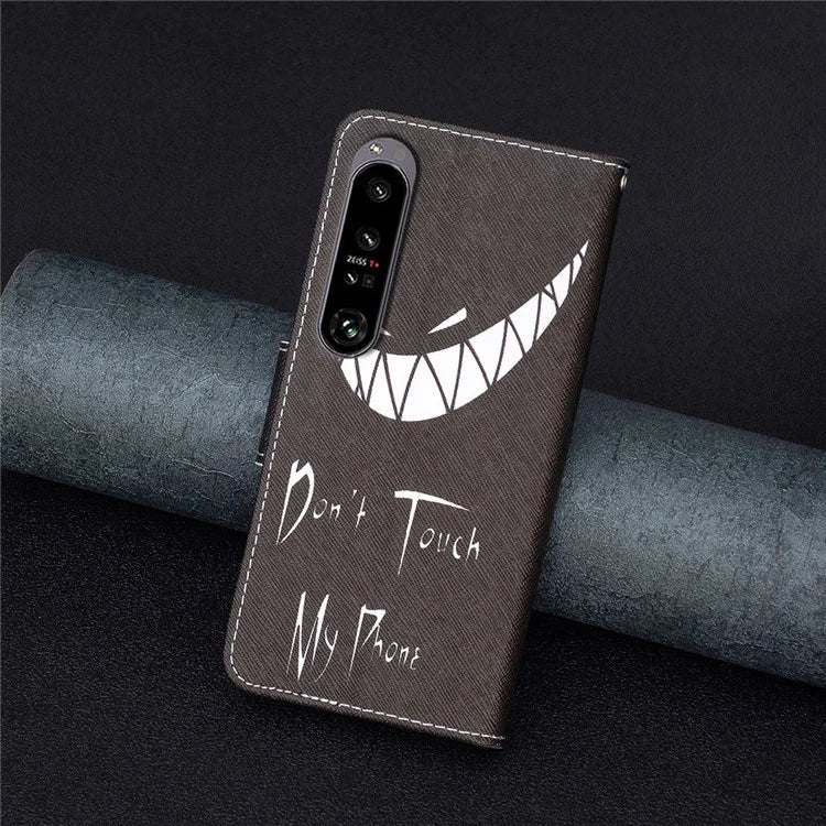 For Sony Xperia 1 VI Cell Phone Cases Leather Pattern Printing Flip Stand Cover