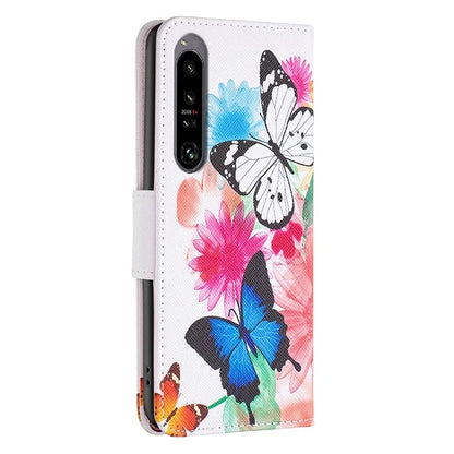 For Sony Xperia 1 VI Cell Phone Cases Leather Pattern Printing Flip Stand Cover