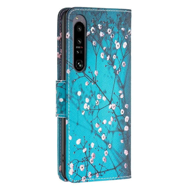 For Sony Xperia 1 VI Cell Phone Cases Leather Pattern Printing Flip Stand Cover