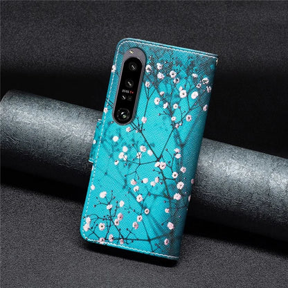 For Sony Xperia 1 VI Cell Phone Cases Leather Pattern Printing Flip Stand Cover