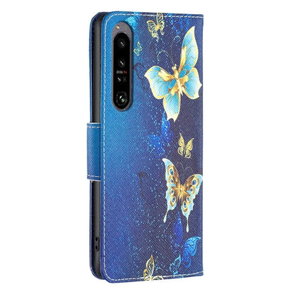 For Sony Xperia 1 VI Cell Phone Cases Leather Pattern Printing Flip Stand Cover