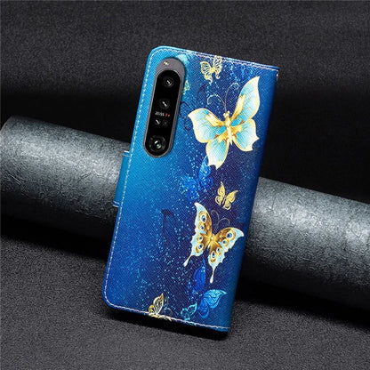 For Sony Xperia 1 VI Cell Phone Cases Leather Pattern Printing Flip Stand Cover