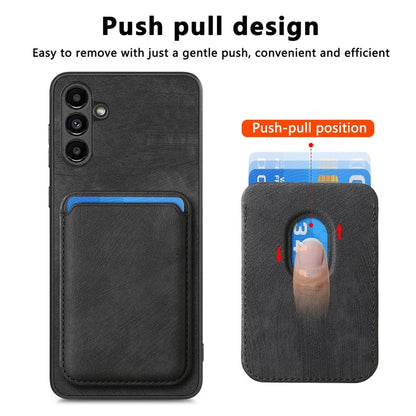 D12 For Samsung Galaxy A24 4G (162.1 x 77.6 x 8.3mm) Case with Card Holder Leather + TPU Vintage Phone Cover