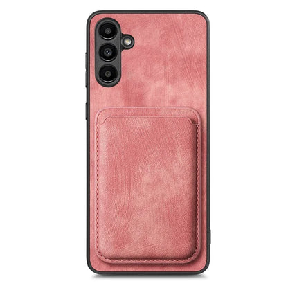 D12 For Samsung Galaxy A24 4G (162.1 x 77.6 x 8.3mm) Case with Card Holder Leather + TPU Vintage Phone Cover